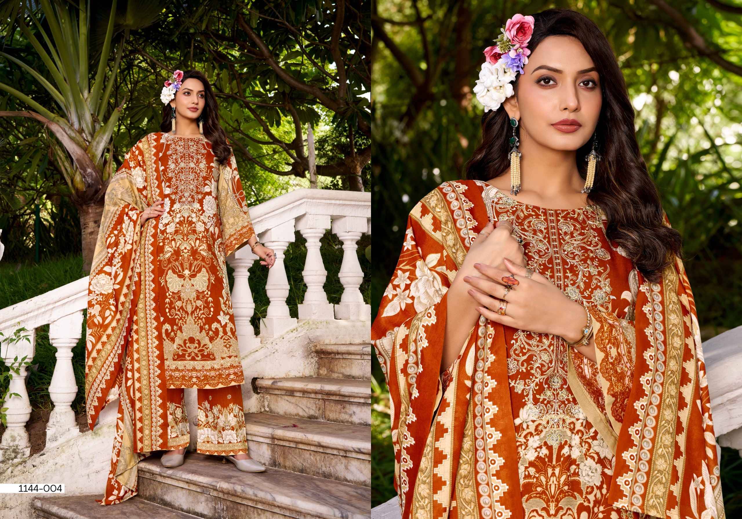 MAHIRA VOL 9 by ROMANI 1144 Series Beautiful Festive Suits Stylish Fancy Colourful Casual Wear & Ethnic Wear Soft Cotton Print Dresses At Wholesale Price